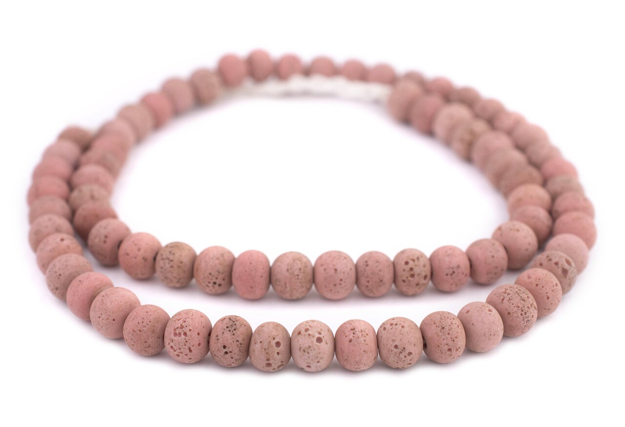 The Bead Chest® Ancient Style Java Glass Beads, 24+ Inch Strand, 11mm Beads, Available in 13 Colors